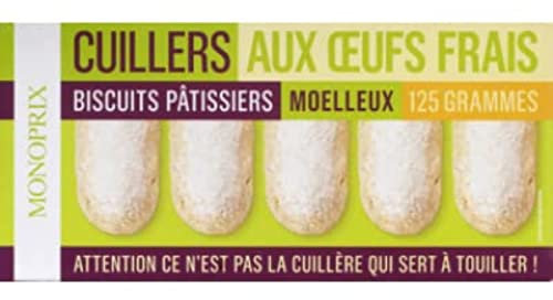 Monoprix Biscuits cuillers pâtissiers moelleux aux oeufs frais - Le paquet de 125g