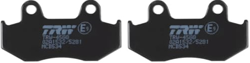 TRW MCB534 Brake Pad Set Disc Brake Organic Allround Compatible for Honda Motorcycles CR 1976 - Front Axle and Other Vehicles