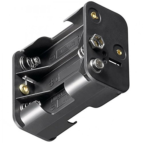 Batteriehalter für 6 Stück Mignon AA LR6 Akkus oder Batterien – Batteriehalter AA Mignon, Batterie Halterung Elektronik (Kunststoff)