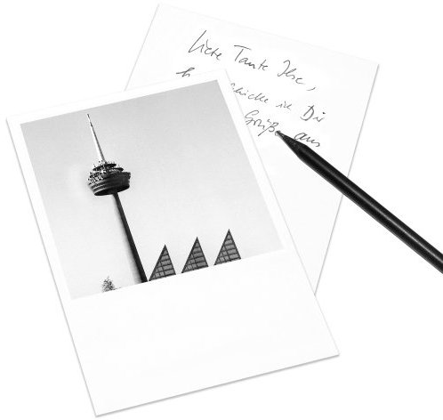 5er-Set Postkarte DIN A6 Köln im Retro-Stil - Motiv: Colonius