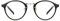 Cyxus Occhiali Luce Blu Uomo Donna Rotondo Occhiali Da Computer Retrò Occhiali Anti Mal di Testa Affaticamento Degli Occhi（8065T01 Nero）