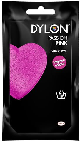 Dylon 2044042 - Tintes para tela, color rosa flamingo, 50g