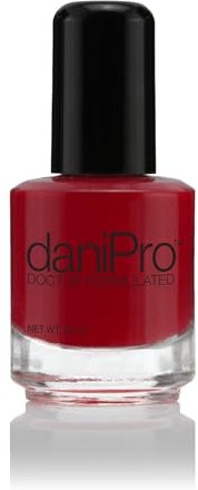 DaniPro Always Be True Anti-Fungal Nail Polish, Deep Red