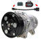 ATEC Germany Kompressor Klimaanlage mit Riemenscheibe für SANDEN SD7V16 inkl. Steckeradapter Oval & Eckig