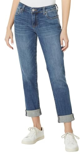 KUT from the Kloth™ Catherine Boyfriend Women’s Jeans – Blended Fabric – Mid Rise – Five Pocket Design Authenticity 6 30.5
