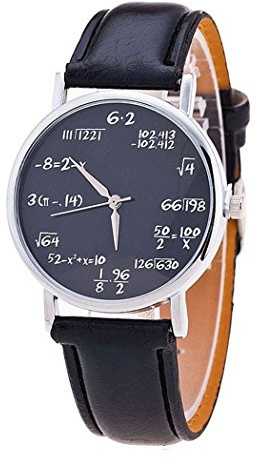 Mixe Fashion Formula Math Equation Star Collection Moon Eclipse Solor Space Unisex Teen Students Quartz Casual Leather Watch ME44