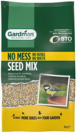 Gardman A06540 No Mess Seed Mix Bird, Natural 4Kg