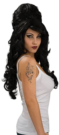 Rubies Official Amy Winehouse Rehab Costume Wig, Adult Fancy Dress Accessory (Packaging may vary) Halloween