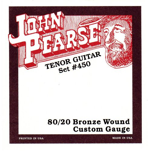 John Pearse® »450L - TENOR GUITAR STRINGS - IRISH TUNING« Saiten für Tenor-Gitarre in Irish Tuning GDAE - 80/20 Bronze - 013/042