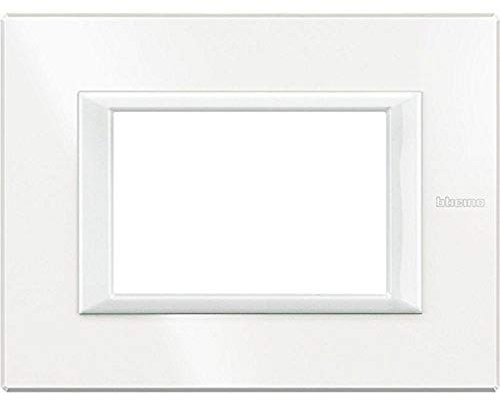 BTicino HA4803HD Axolute Placca Rettangolare, 3 Moduli, Bianco