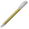 Faber-Castell Ambition 147020 Retractable Ballpoint Pen with Op Art Design High-Grade Resin Nib Size M Shaft Colour Curry