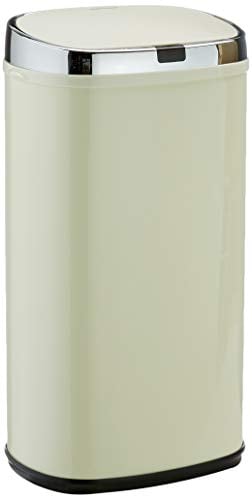 Morphy Richards Chroma 971503 Square Kitchen Bin with Infrared Motion Sensor Technology, 42 Litre Capacity, Cream