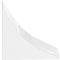 HOLZBRINK Endstück passend zum Dekor Ihrer Abschlussleisten Weiß PVC Küchenabschlussleiste 23x23 mm