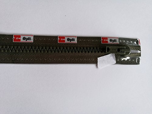 Opti P60-55-00542 Reißverschluss, 100Prozent Polyester, 00542 Grün, 55cm