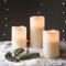 Lights4fun 9er Set LED Echtwachskerzen Timerfunktion LED Kerzen flackernde Flamme Klassisch batteriebetrieben Deko Wohnzimmer Stumpenkerzen elektrisch [Energieklasse A++]