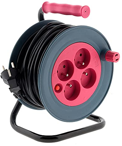 Zenitech- Haushaltsspule 15m 3G1 mm² - Pink