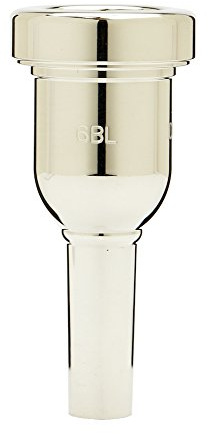 Denis Wick DW6880-6BL Heavytop Silver Trombone Mouthpiece, Balanced Tone