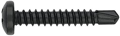 Index nbr3513 – Schraube Spitze Spiralbohrer DIN 7504-n Phillips Schwarz verzinkt 3,5 x 13