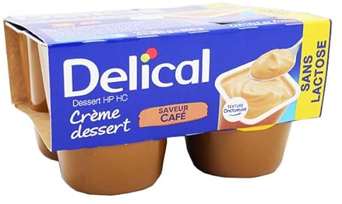 Delical Crema postre HP HC sin lactosa Café 4 x 200 g