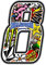 4R Quattroerre.it 13358 Numero 8 Adesivo Sticker Bomb