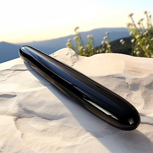 Aise Jade Chakra-Edelstein-Dildo, Kristallstein, 21 cm lang, für Massage oder als Energieheilungswerkzeug, Heilung, Meditation, Reiki oder Manifestierung