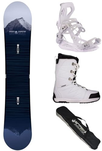 Airtracks Damen Snowboard-Set Freestyle Freeride Day&Night Lady Rocker 148 + Snowboard Bindung Master W + Snowboardboots Star W 40+ Sb Bag