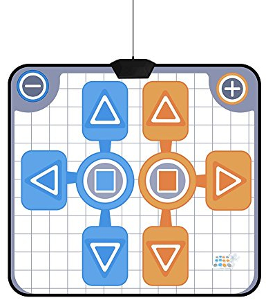 Samfox Wii-tanzmatte, rutschfeste tanzmatte für Zwei Personen Für Das Nintendo Wii-konsolenspiel