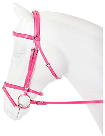Horka trensenzaum Flashy EngelsNylon/PVC rosa Pony