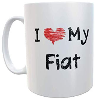 I Love / Herz my Fiat NEUHEIT Bedruckt Tee/Kaffee Becher, Geschenk