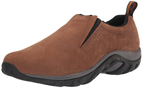 Merrell Men's Jungle Moc Slip-On Shoe, Brown Nubuck, 9.5 W