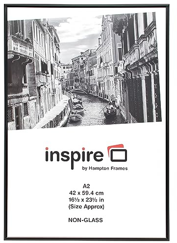 The Photo Album Company PAAFA2B-BLK Luxury Black Satin Aluminium A2 Frame