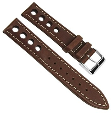 Barington Uhrenarmband Leder Racing braun 20mm 23669S