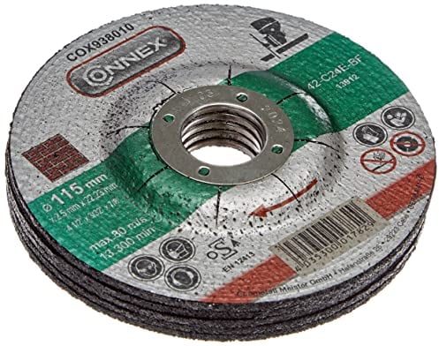 Connex COX938015 Trennscheibe Stein, DSA zertifiziert, Ø 115 mm, 5 Stück