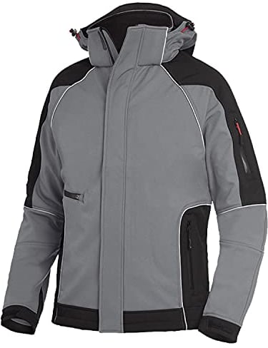 FHB Softshell Jacke Walter, größe L, grau / schwarz, 78518-1120-L