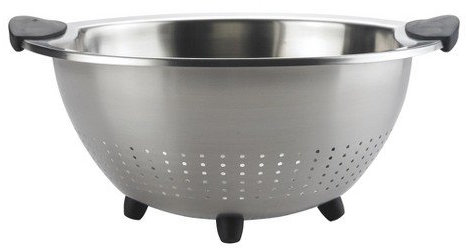 OXO 5 Quart Stainless Steel Colander - Silver