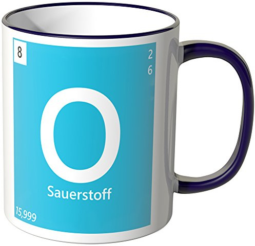 WANDKINGS® Tasse, Element Sauerstoff O - LILA