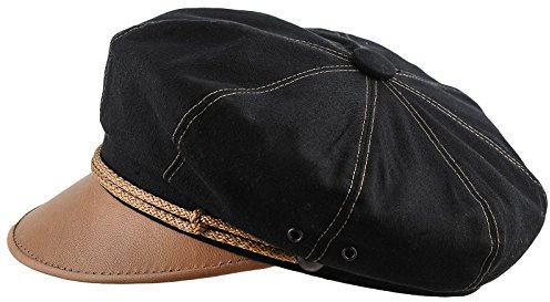 Sterkowski Motorradmütze Harley Baumwolle 58 cm Schwarz/Cappuccino