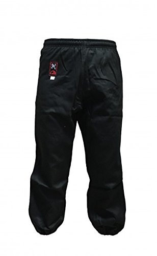 Budodrake Kung-Fu Hose schwarz mit Bündchen (170)