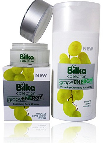 Bilka Upgrape Gesichtscreme Grape Energy Intensive Feuchtigkeitspflege - Gesichtspflege mit Hyaluronsäure, Bio-Traubenextrakt, Sheabutter, Vitamin E, UVA/UVB-Schutz, 40 ml