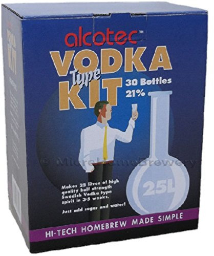 Alcotec Vodka Type Spirit Kit 21% ABV 25 Litre High Alcohol Home Brew Moonshine