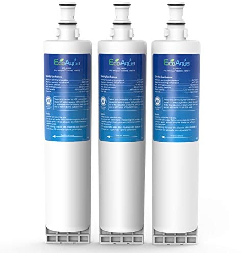 EcoAqua EFF-6002A Ersatzfilter, Ersatz für Whirlpool 4396508, 4396510, Kenmore 46-9010, EveryDrop Filter 5, NLC240V, EDR5RXD1, 3 Stück