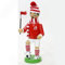 Hochwertiger Räuchermann Modell  FUSSBALLER rot - weiss  Größe ca. 20cm