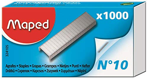 Maped 324105 Heftklammern Nr. 10, verzinkt, Kleinpackung