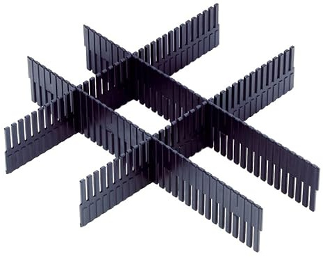 Adam Hall Rack Inlay 02 Separator Lengthwise - Längstrennsteg für 19-Rackschubladen, 2 HE, schwarz