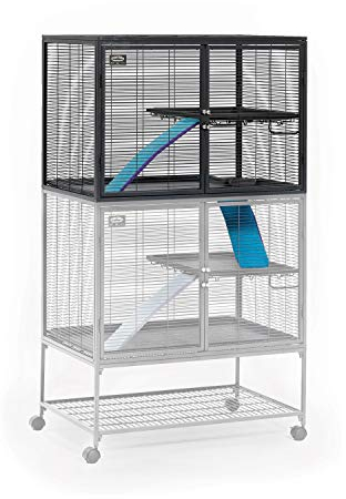 MidWest Deluxe Critter Nation Modèle 163 Cage supplémentaire pour petits animaux compatible avec les modèles Critter Nation 161 et 162, quartz gris
