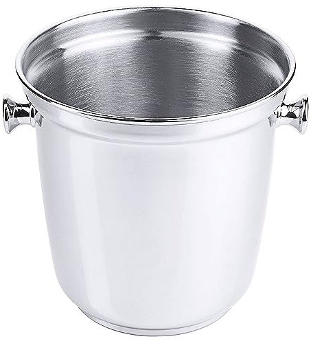 Contacto Edelstahl Sektkühler 260/170 für Pikkolos Ø 16,5 cm, Höhe 16 cm, Eiseimer mit gebördeltem Rand, hochglänzend, Profi-Qualität