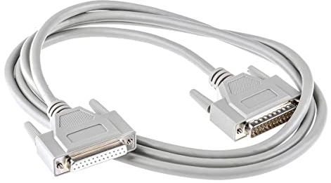 PHOENIX CONTACT VS-25-DSUB-20-LI-2.0 Konfektioniertes D-Sub-Kabel, Geschirmt, 25 Polig, Flexibel, Schutzart IP20, Kopf 1 mit Buchse Shell 3 und Geraden Kabelabgang, 2m Länge, Grau