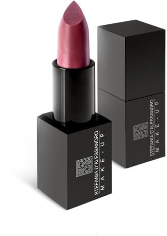 Lipstick Shiny, Metal Rose - Rossetto Stick Perlato, Rosa Soft Metallico - Stefania D'Alessandro Make-up