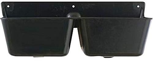Fortiflex Mineral Feeder for Small Animals, 2-Compartment of 1-3/4-Quart, Black