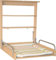 roba Wandwickelregal - Klappbares Wickelregal zur Wandmontage - Wickeltisch mit Wickelauflage 'Dschungelbaby' - Holz natur